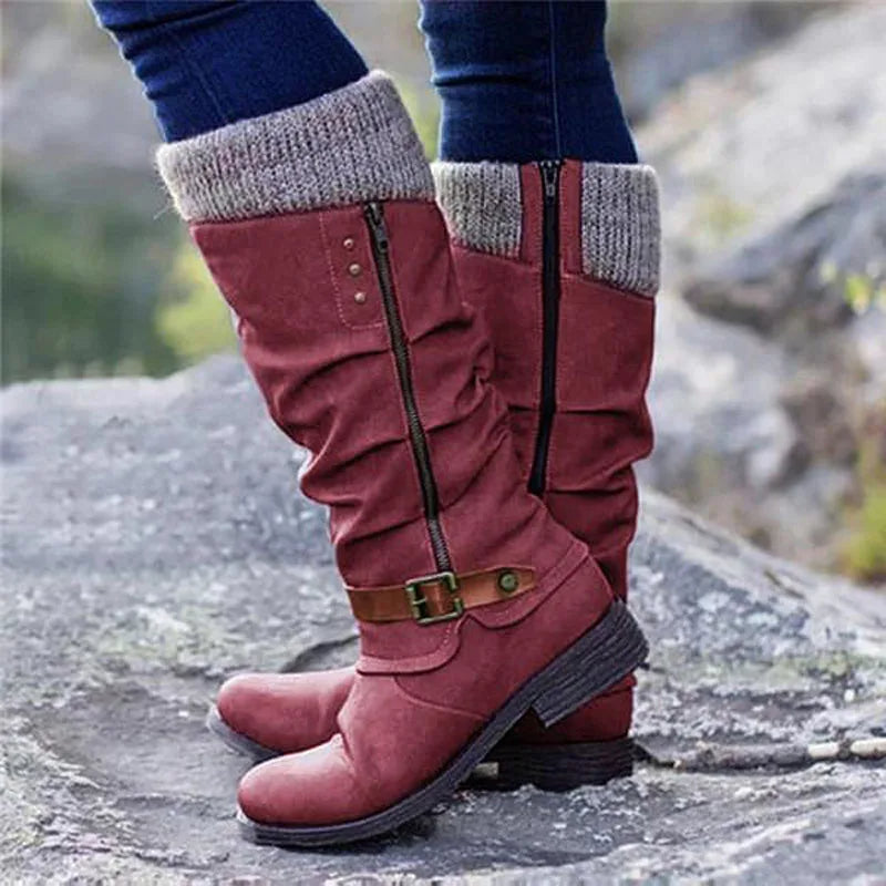 Damen Winter Stiefel | Outdoor warm hoch mit Absatz