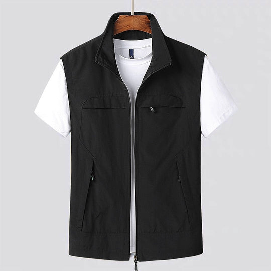 Leichte Weste Herren Für Outdoor | Herrenweste Mit Reißverschluss Und Taschen